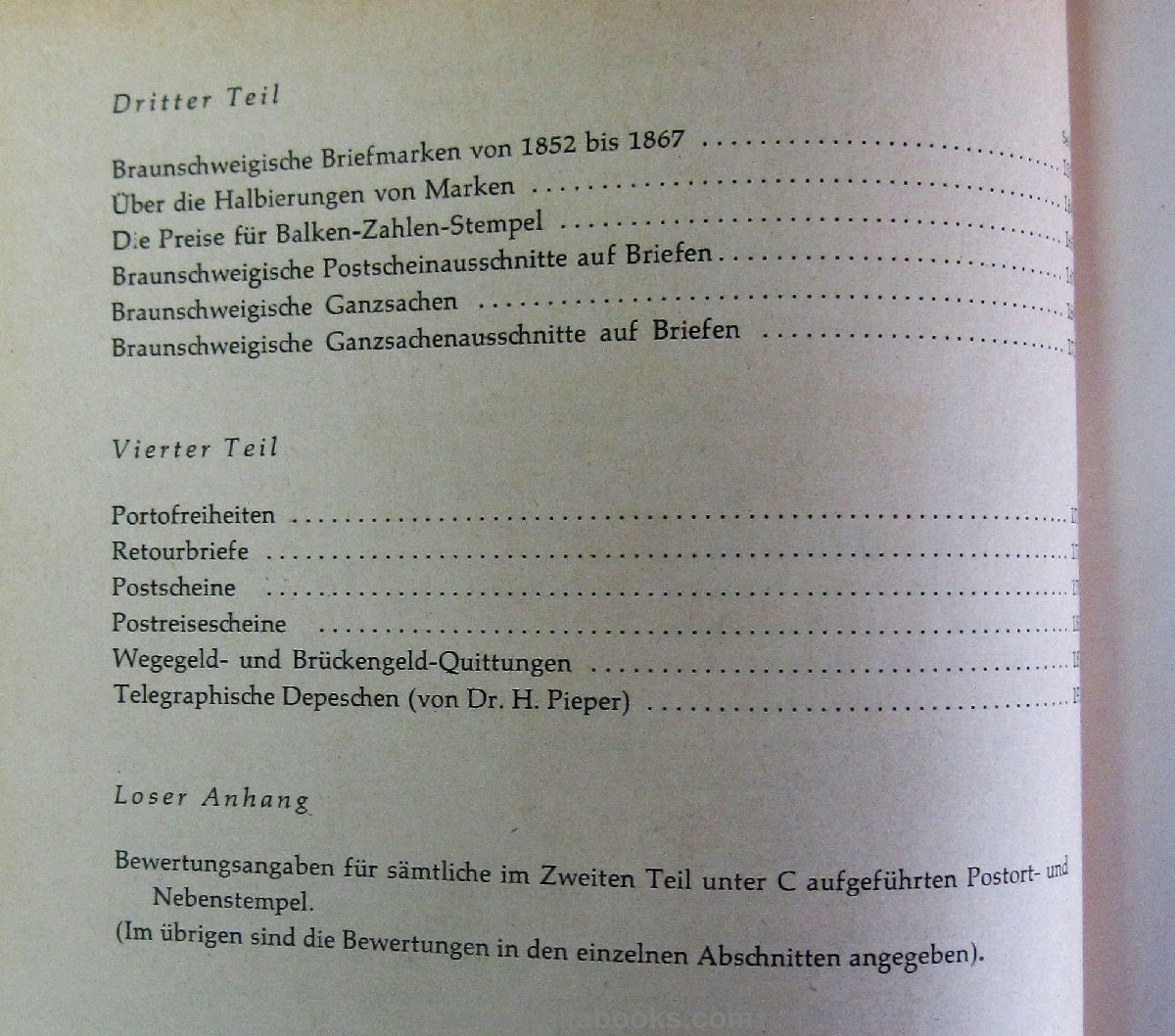 Bade, H., 333 Jahre Braunschweigische Post 1535-1867, 1960, Handbu ...