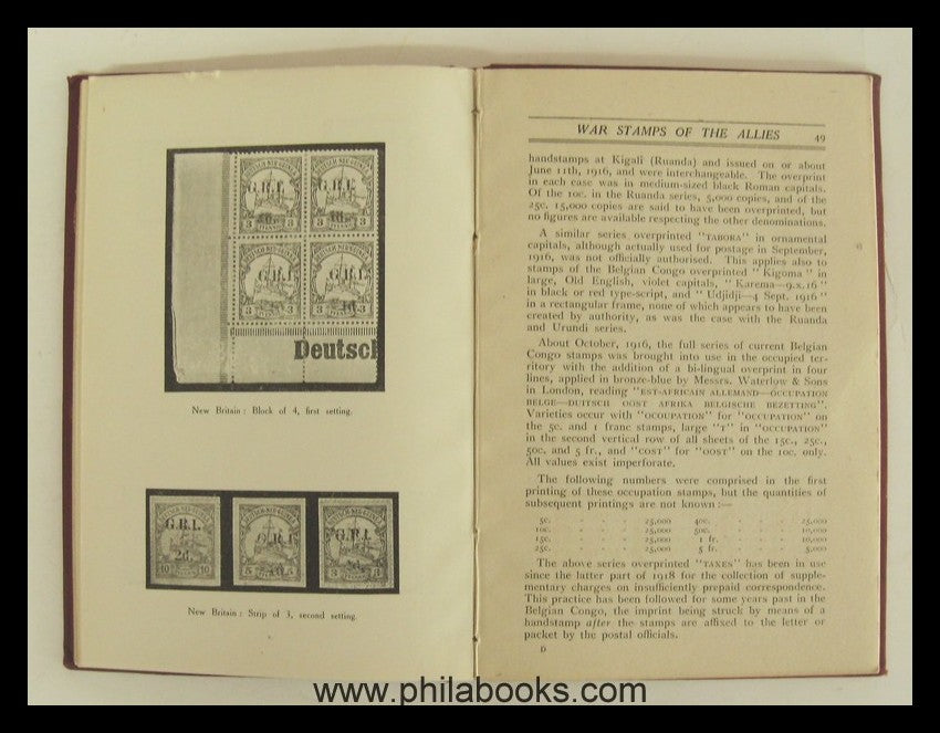 Armstrong/Greenwood, War Stamps of the Allies 1914-20, An Historic ...