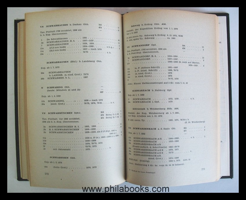 Winkler, K., Handbook of Bavarian Postmarks, here the origin...