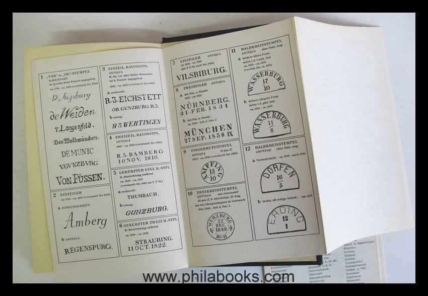 Winkler, K., Handbook of Bavarian Postmarks, here the origin...