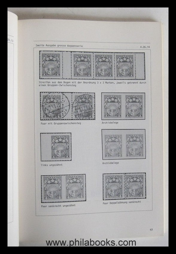 Hofmann, v. H., Latvia Handbook, Part I-III, The Stamps, 19...