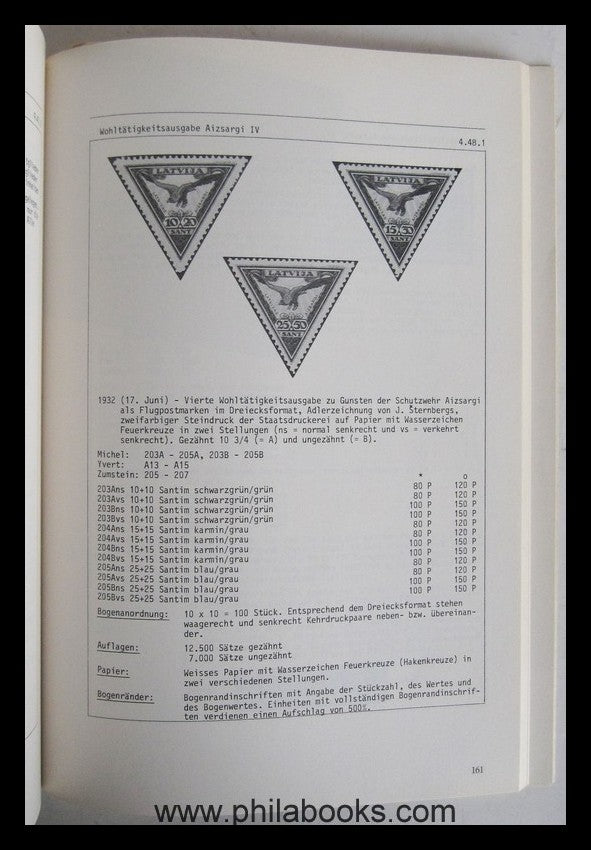 Hofmann, v. H., Latvia Handbook, Part I-III, The Stamps, 19...