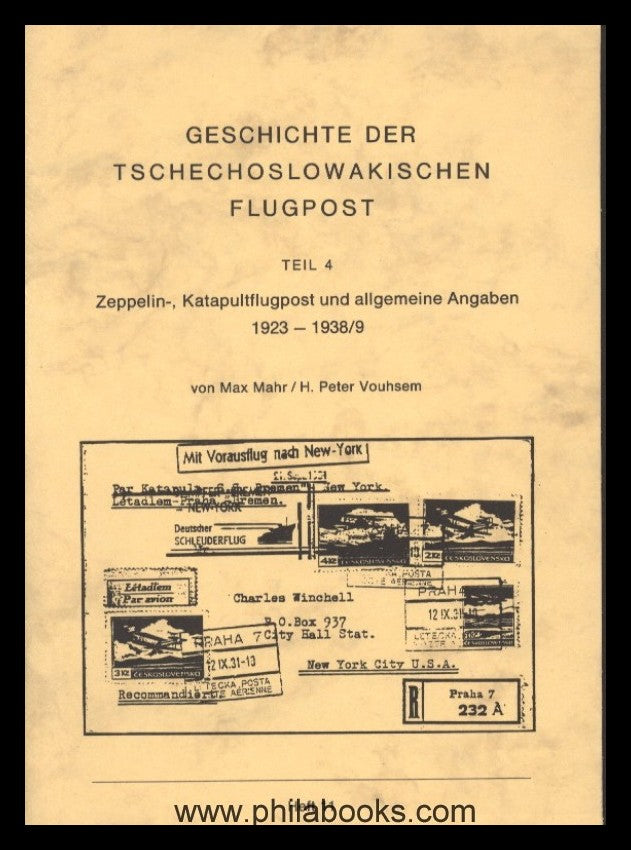 Vouhsem/Mahr, History of the Czechoslovak Airmail, 1986-9 ...