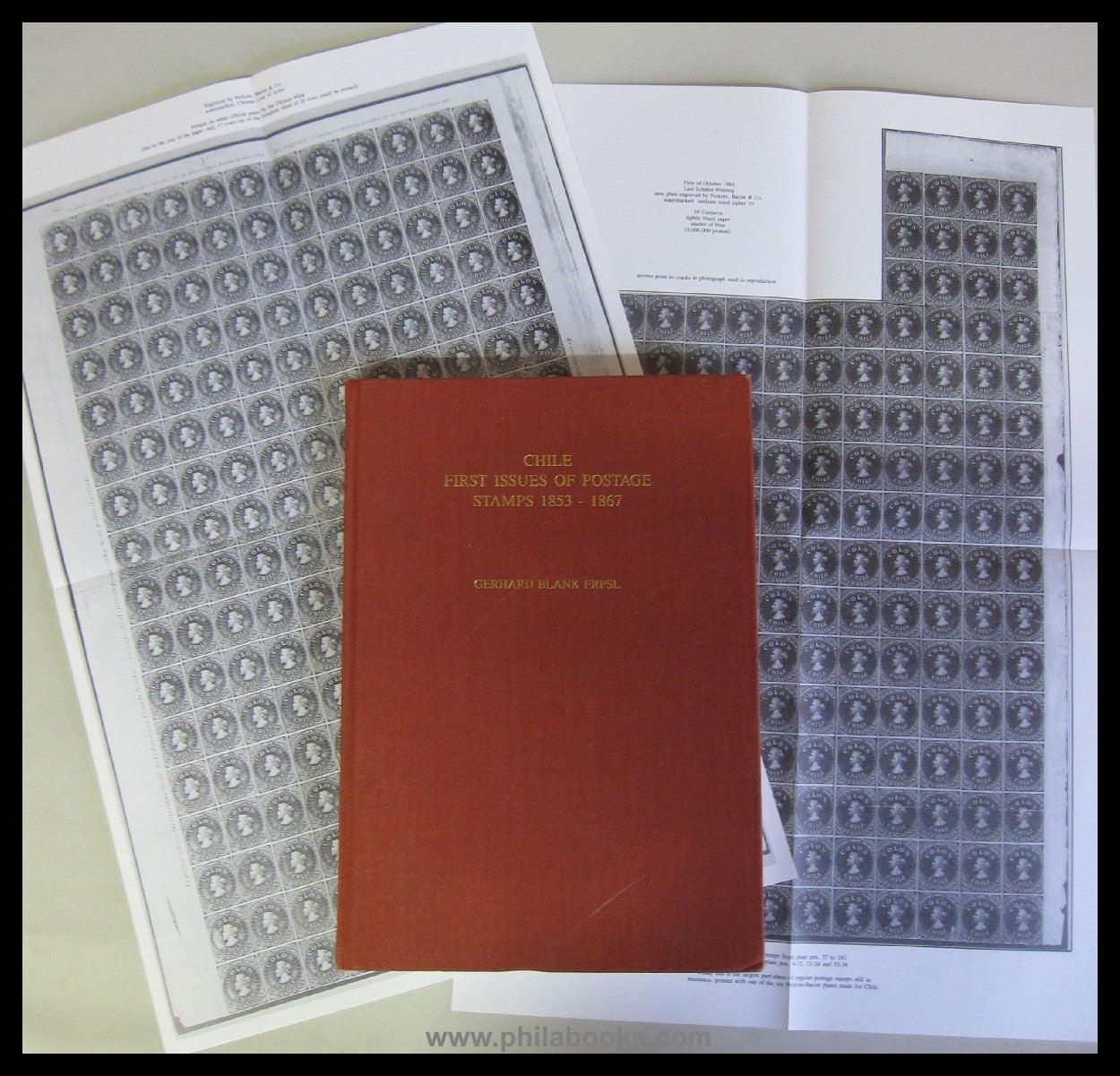 Blank, G., Chile, First Issues of Postage Stamps 1853-1867, 1989, ...