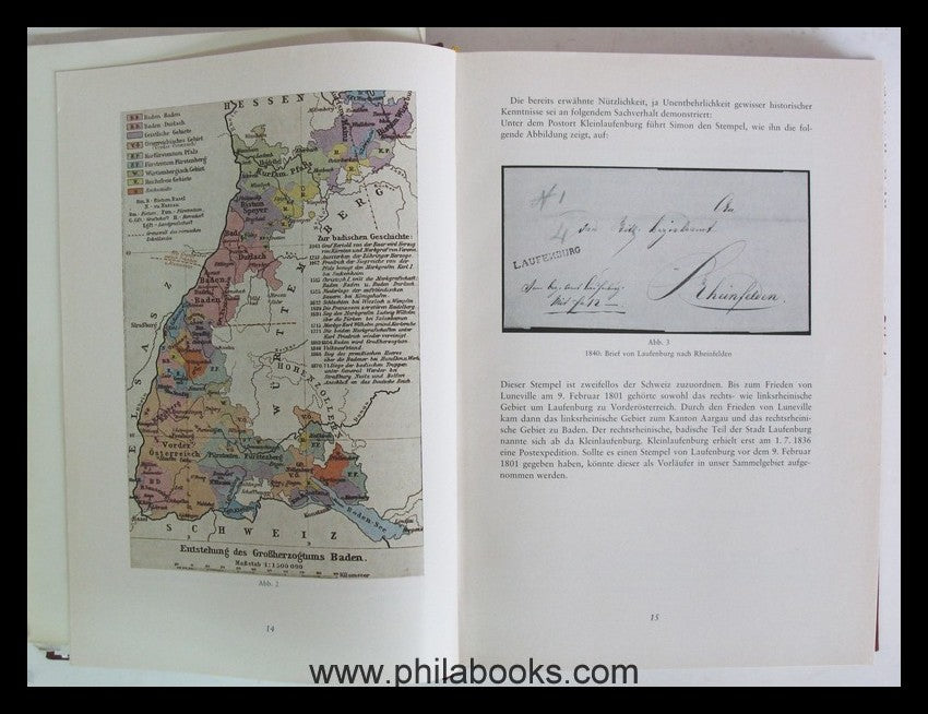 Graf, E., Handbook of Baden pre-philately 1700-1851, 1971, Po ...