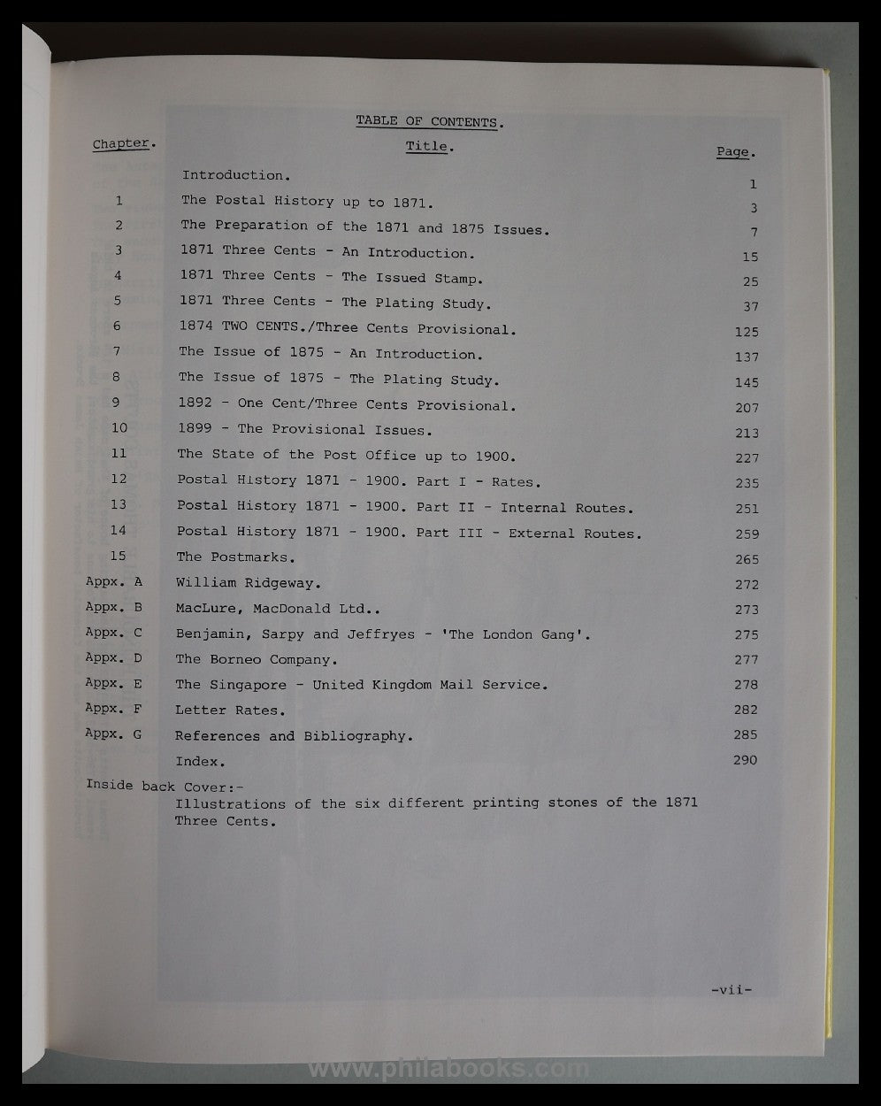 Batty-Smith/Watterson, Sarawak- The Issues of 1871 and 1875, Plati...
