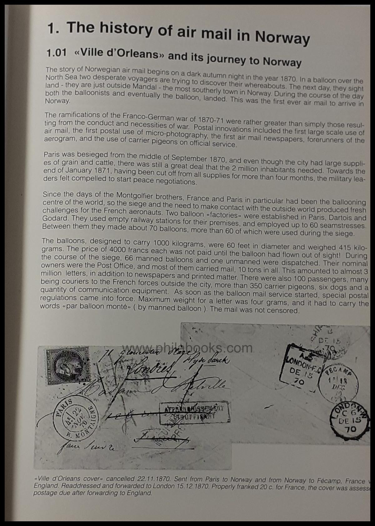 Thomassen, E.H., Norwegian Air Mail, 342S., viele Abb. teils in Fa ...