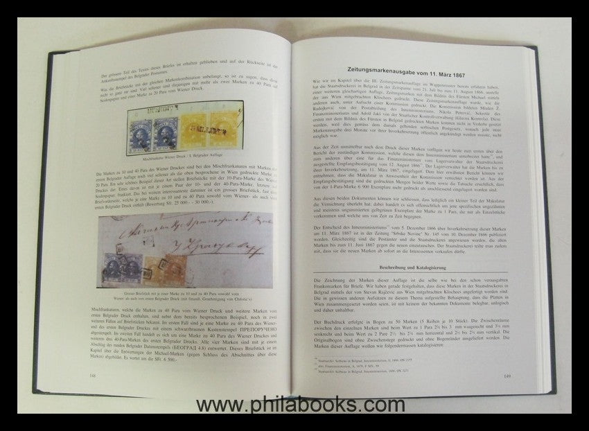 Kardosch, Dr. V. M., Fürstentum Serbien, Postgeschichte und Briefm ...