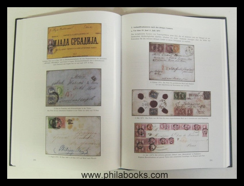 Kardosch, Dr. V. M., Fürstentum Serbien, Postgeschichte und Briefm ...