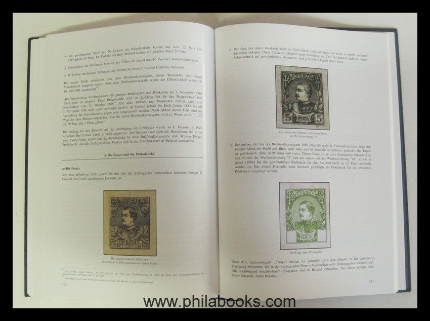 Kardosch, Dr. V. M., Fürstentum Serbien, Postgeschichte und Briefm ...