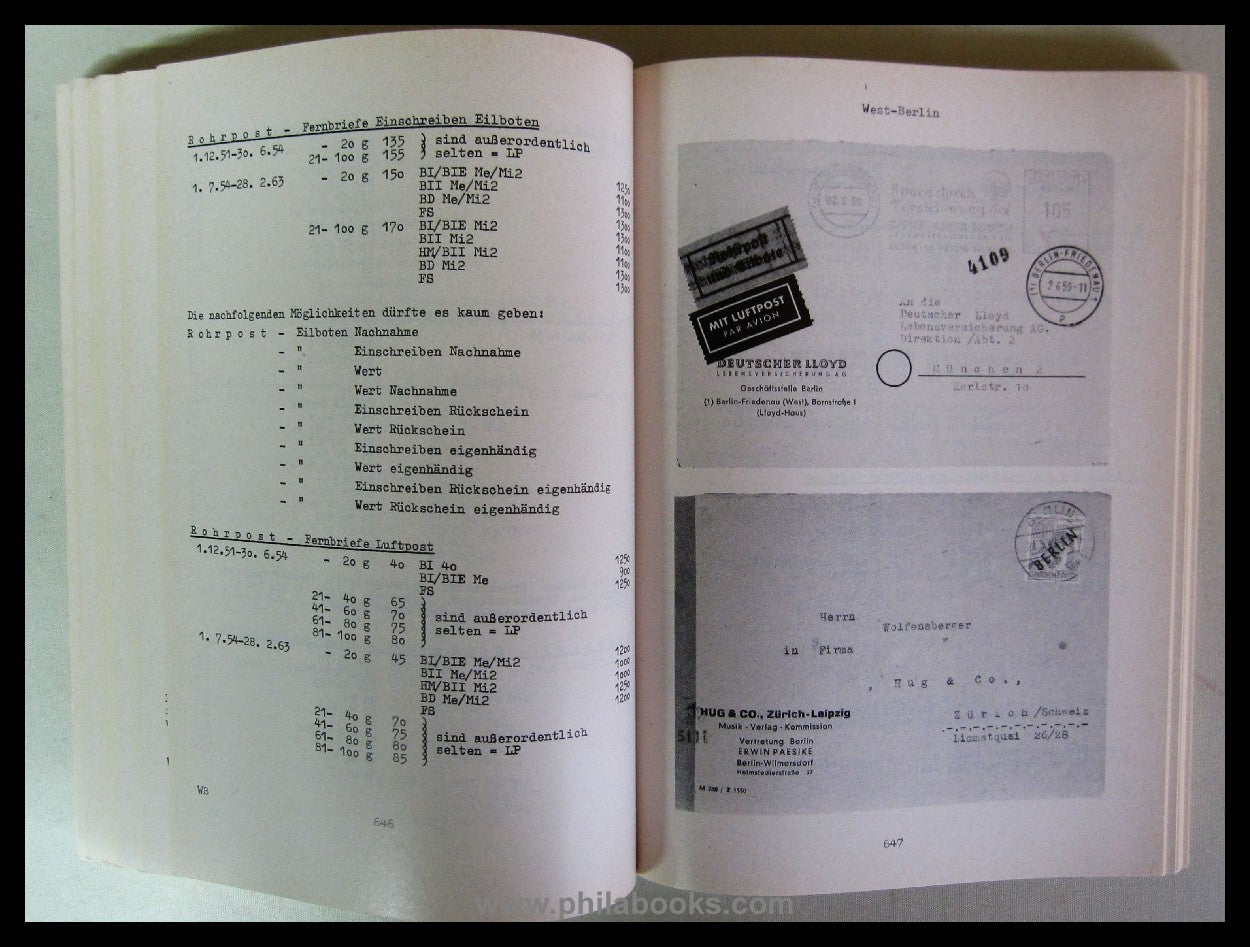Götz, W., Bedarfsbriefe Deutschland nach 1945, gegliedert nach Pos ...