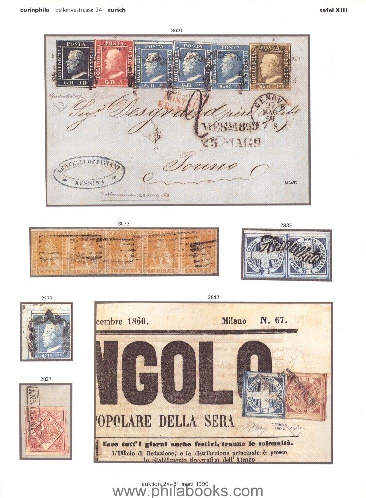 Corinphila, Auktion 081, 1990-03, Italien, Österreich, Schweiz