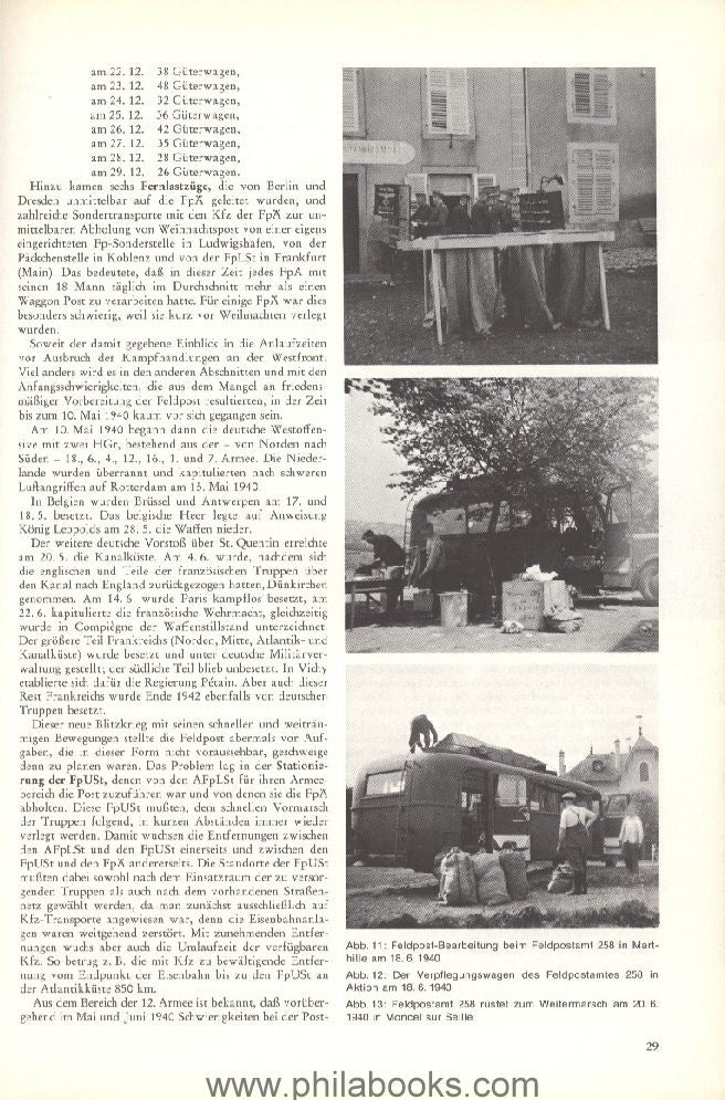 Gericke, B. Die deutsche Feldpost im Zweiten Weltkrieg, Eine Dokum ...