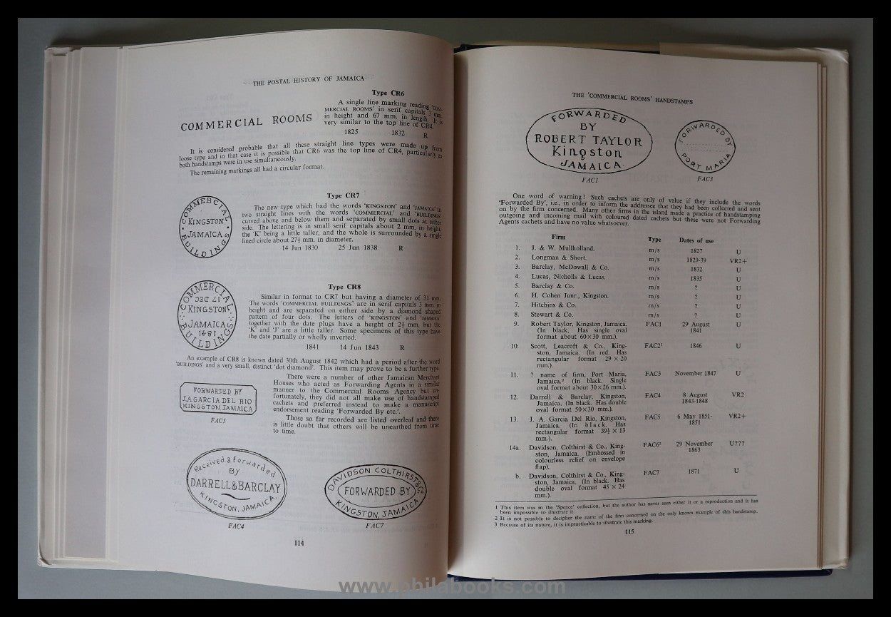 Foster, T., Jamaica, The Postal History 1662-1860, 1968, stamp ...