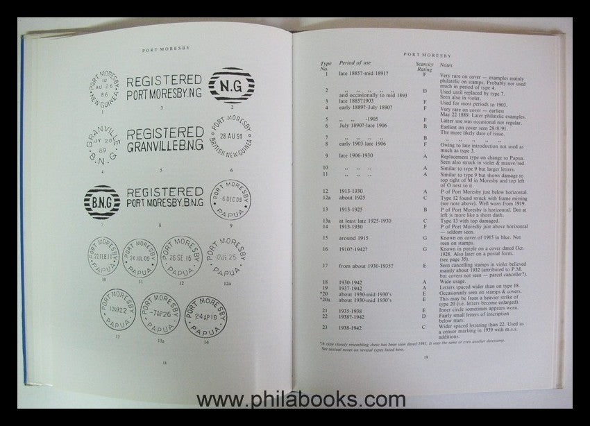 Lee, R., The Postal History of British New Guinea and Papua 1885-1 ...