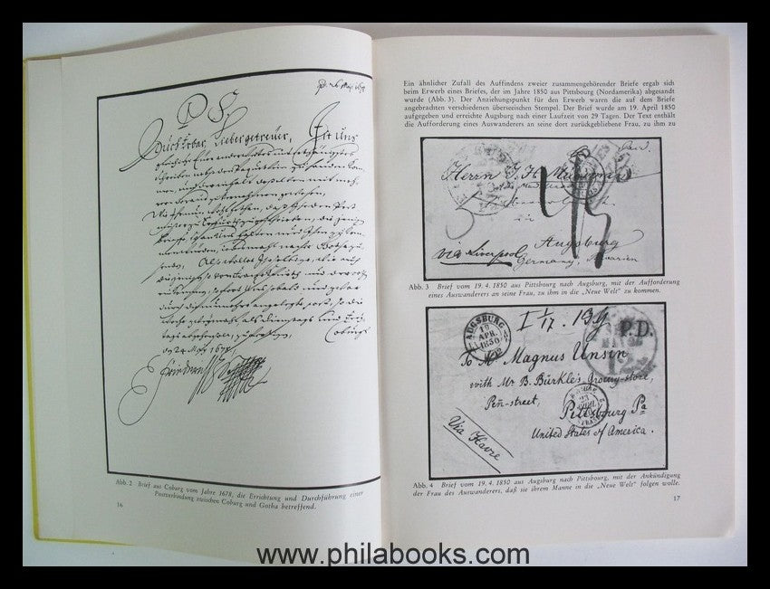 Eisenbeiß, W., Bayerische Post- und Briefkunde, Briefe und Dokumen ...