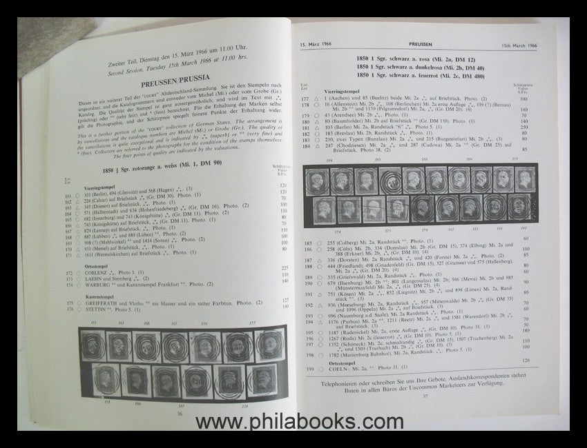 RobsonLowe-Basel, Auktion, 1966-03