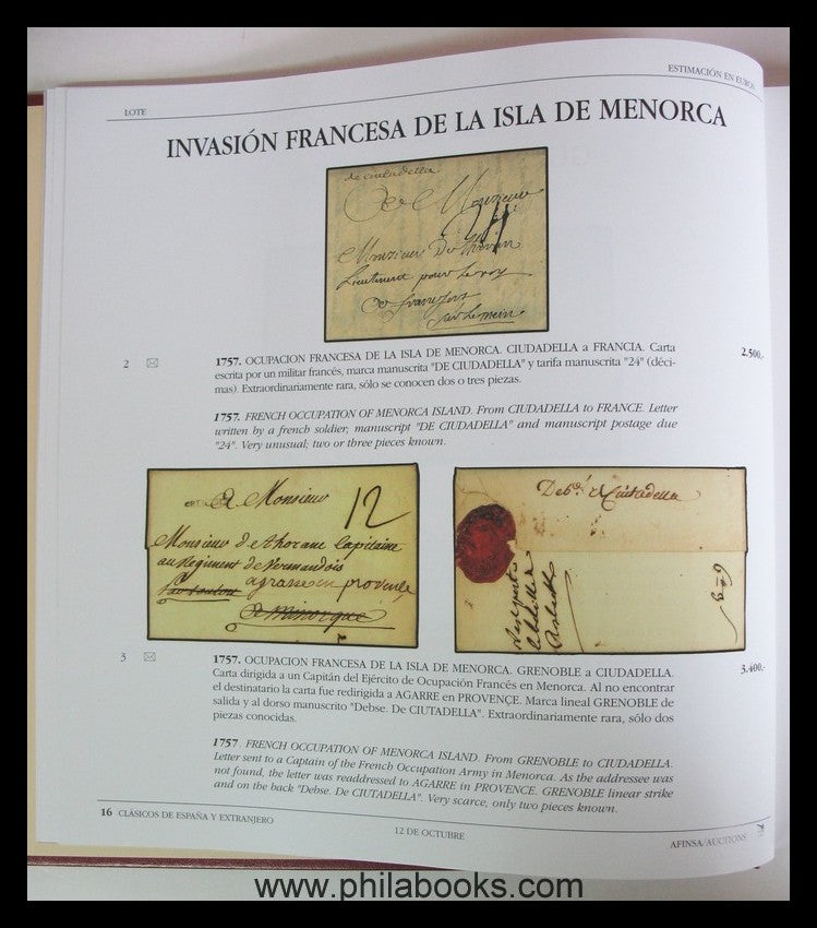 Afinsa, Auktion, 2000-10, Spanien