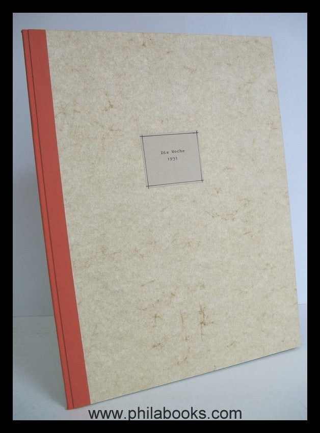 Die Woche, Postillustrierte, here is issue No. 2 from January 10, 193...