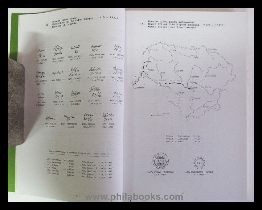 Fugalevicius, V., Pasto Antspaudai, Poststempel in Litauen, 1990, ...