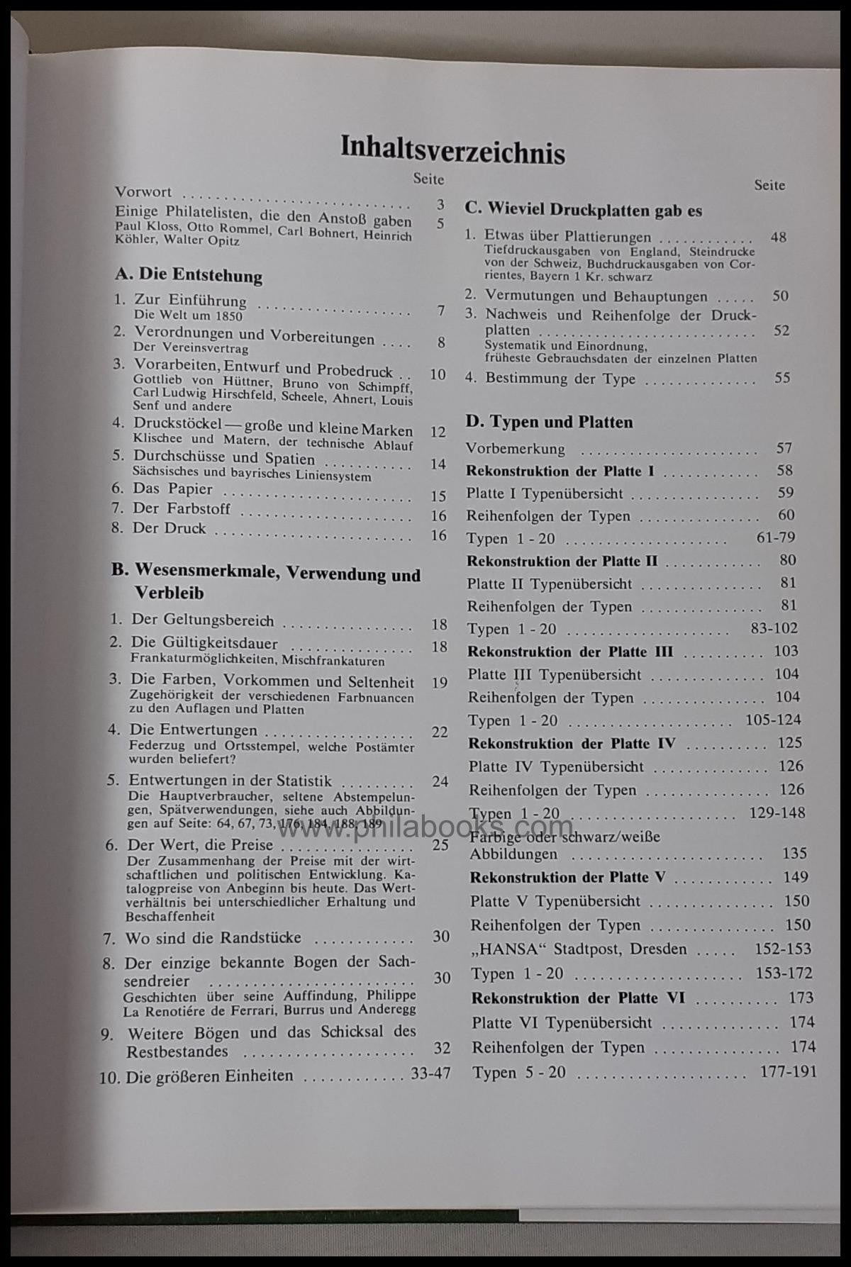 Bühler, G., Saxony 3 Pfennig red, 1978, detailed monograph ...