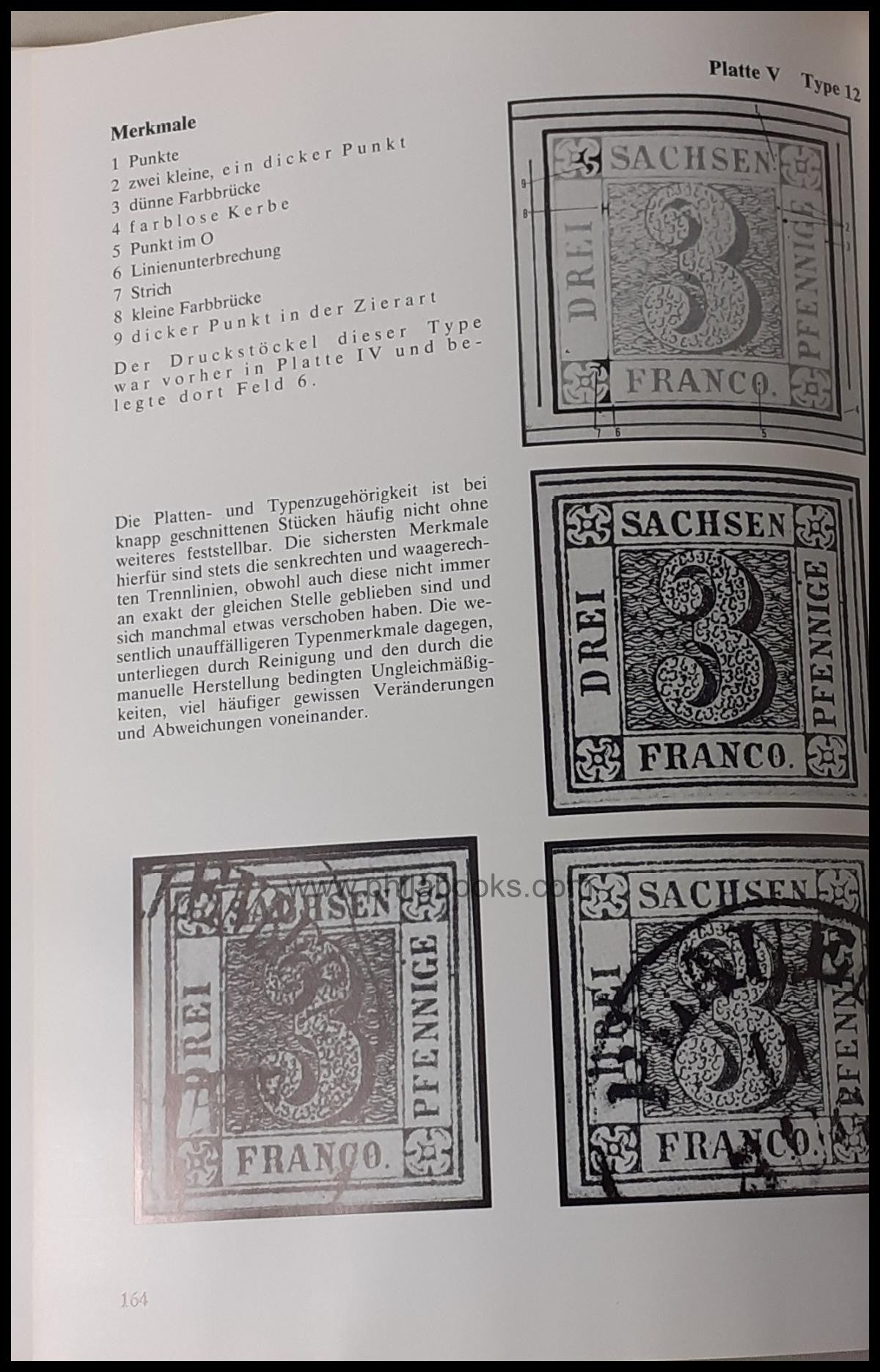 Bühler, G., Saxony 3 Pfennig red, 1978, detailed monograph ...