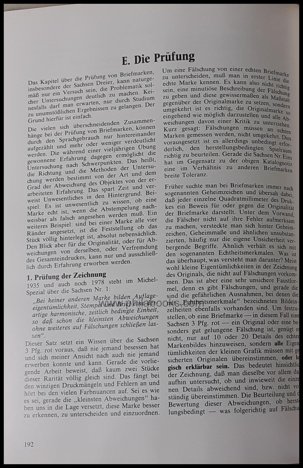 Bühler, G., Saxony 3 Pfennig red, 1978, detailed monograph ...