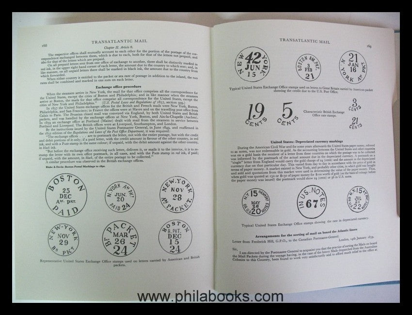 Staff, F., The Transatlantic Mail, here the original edition of 1 ...