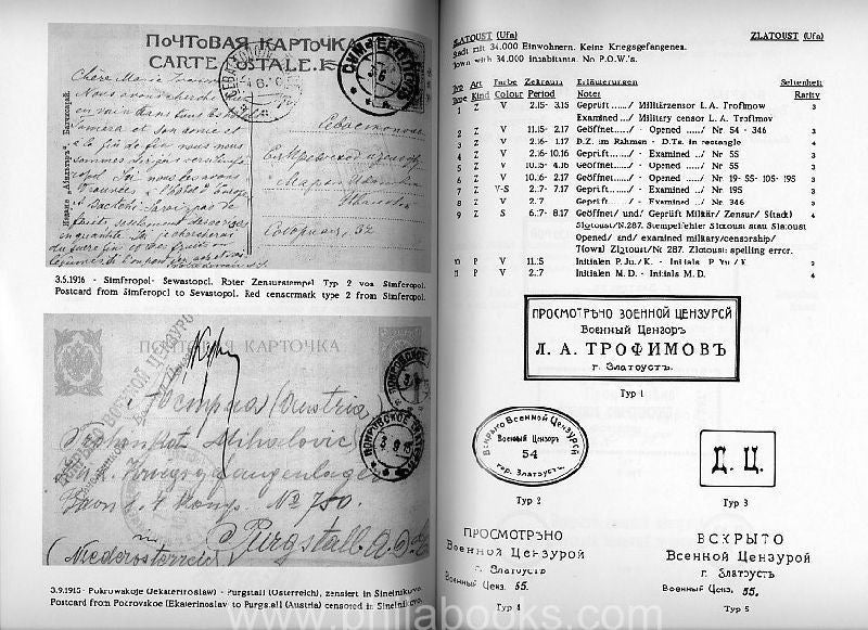 Speeckaert, Antoine, Russische Postzensur/ Russian Postal Censorsh ...