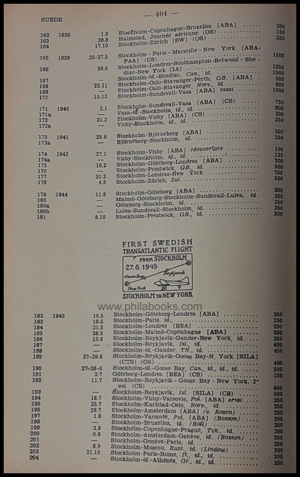 Muller, F., Catalogue des Aérogrammes du Monde Entier 1950, hier a ...