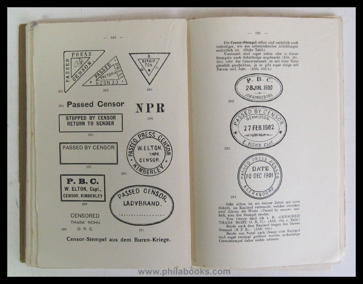 Glasewald, AE, The Post Office during the War, Contributions to the History of F...