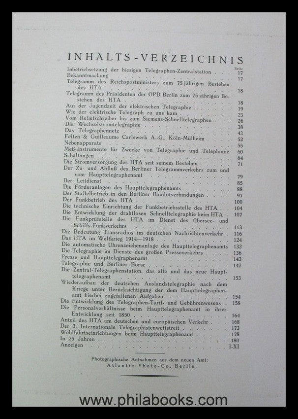 Seventy-five years of the Berlin Main Telegraph Office, a contribution to...