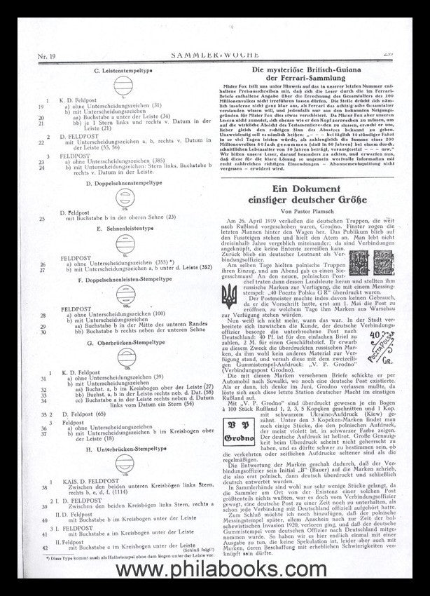 Collector's Week, reports from the Collector's Week about the Au ...