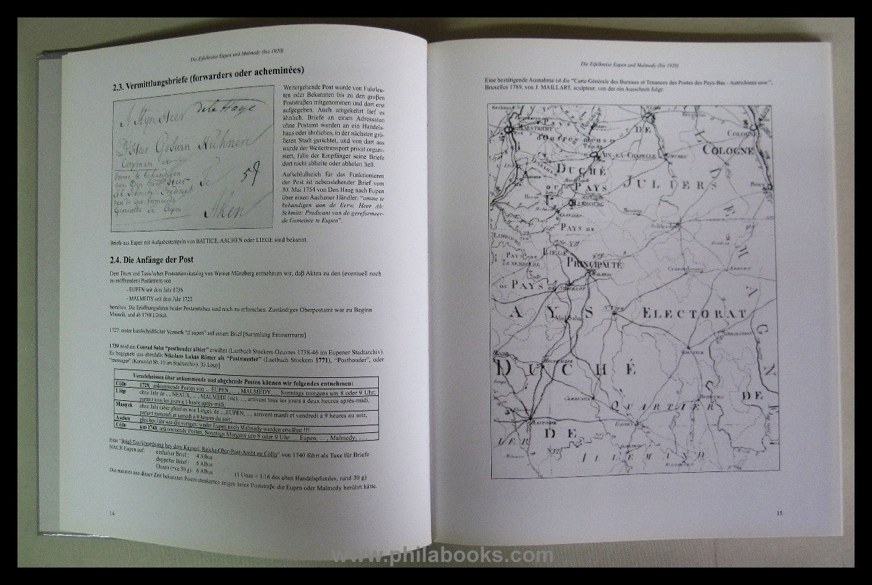 Amplatz, M., Postgeschichte Eupen, Malmedy und St. Vith, Von den A ...
