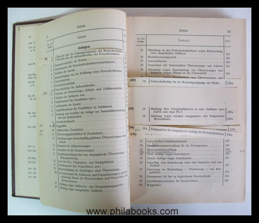 1952, Dienstanweisung für die Postscheckämter, 1952, 376 S., mit F ...
