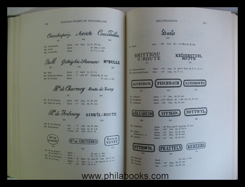 Mirabaud/de Reuterskiöld, The Postage Stamps of Switzerland 1843-1 ...