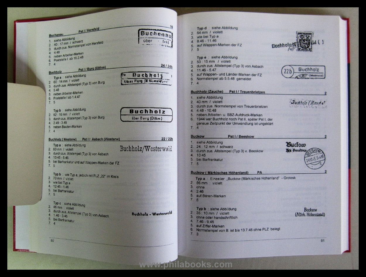 Arenz/Kahl/Richter, Ortsnotstempel Deutsche Postanstalten 1945 - 1 ...