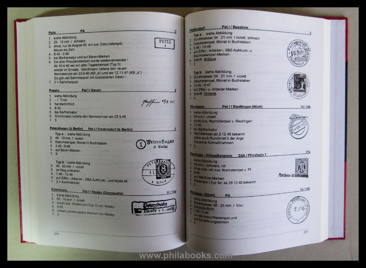 Arenz/Kahl/Richter, Ortsnotstempel Deutsche Postanstalten 1945 - 1 ...