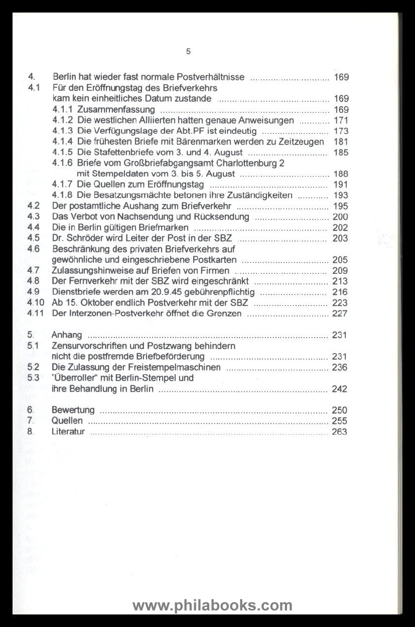 Walch, H.-J., Berlin 1945: Ende und Wiederaufbau der Post, Postges ...