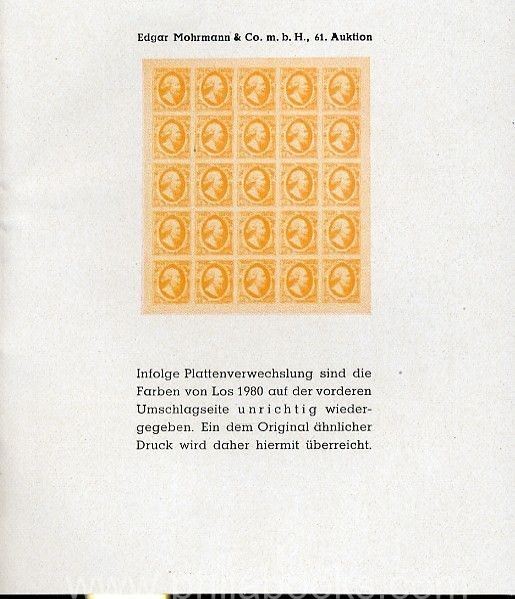 Mohrmann-München, Auktion 061, 1949-05