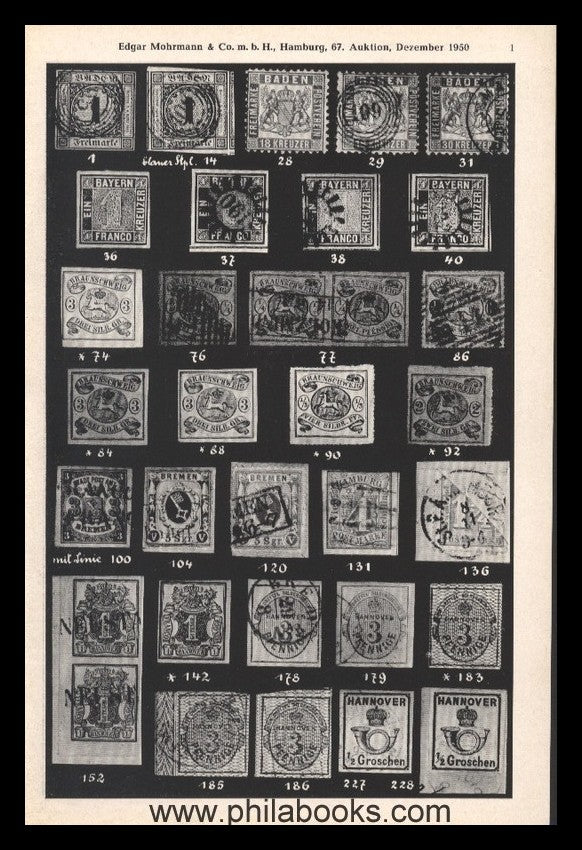Mohrmann-Munich, Auction 067, 1950-12, #ad, Saxony