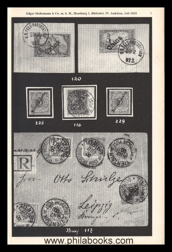 Mohrmann-München, Auktion 077, 1953-07, #ad, Dt. Kolonien, Sachsen,…