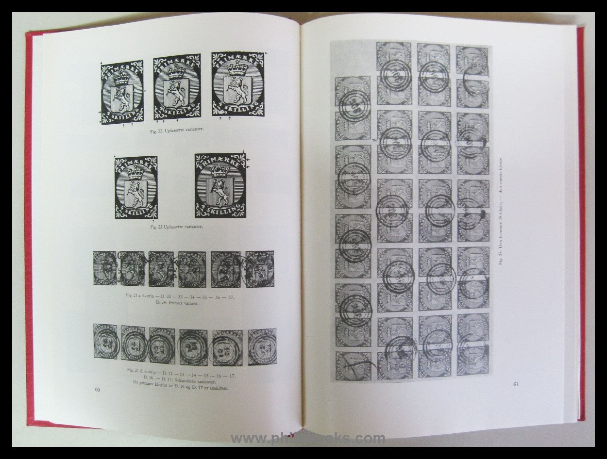 Handbok over Norges Frimerker 1855 - 1955, Del I, 1855-1888, 1963, ...