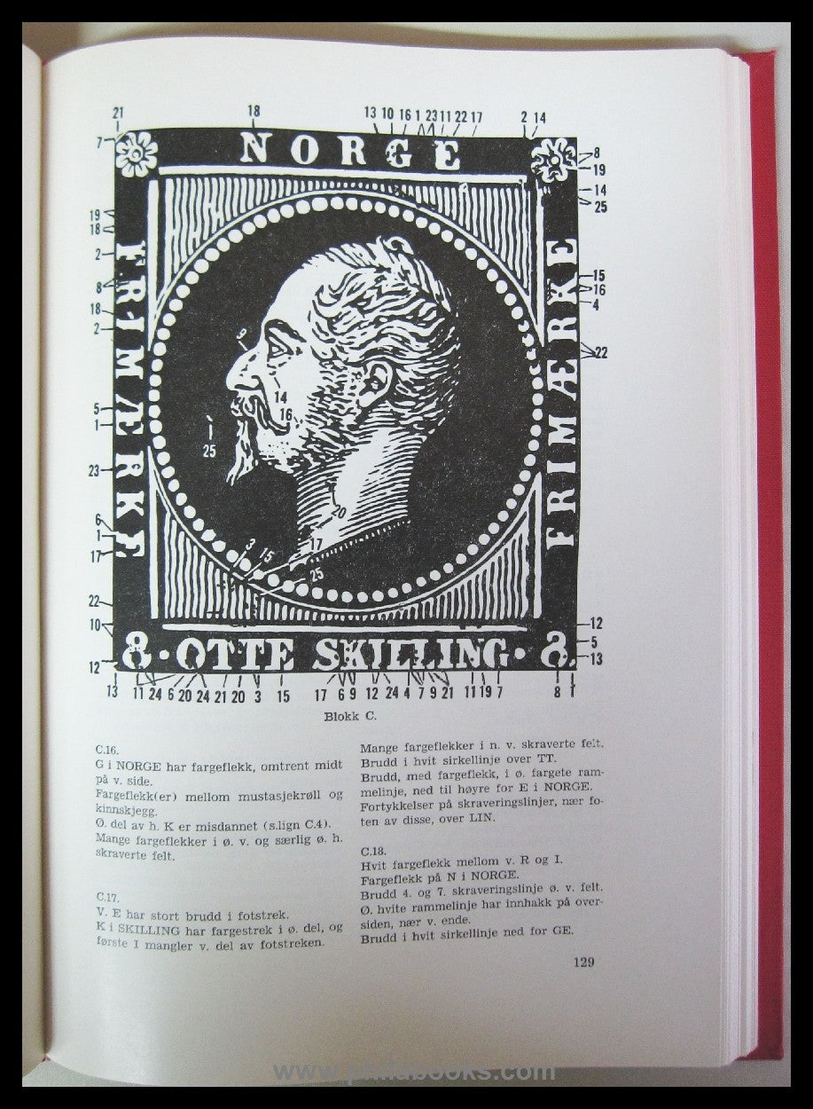 Handbok over Norges Frimerker 1855 - 1955, Del I, 1855-1888, 1963, ...