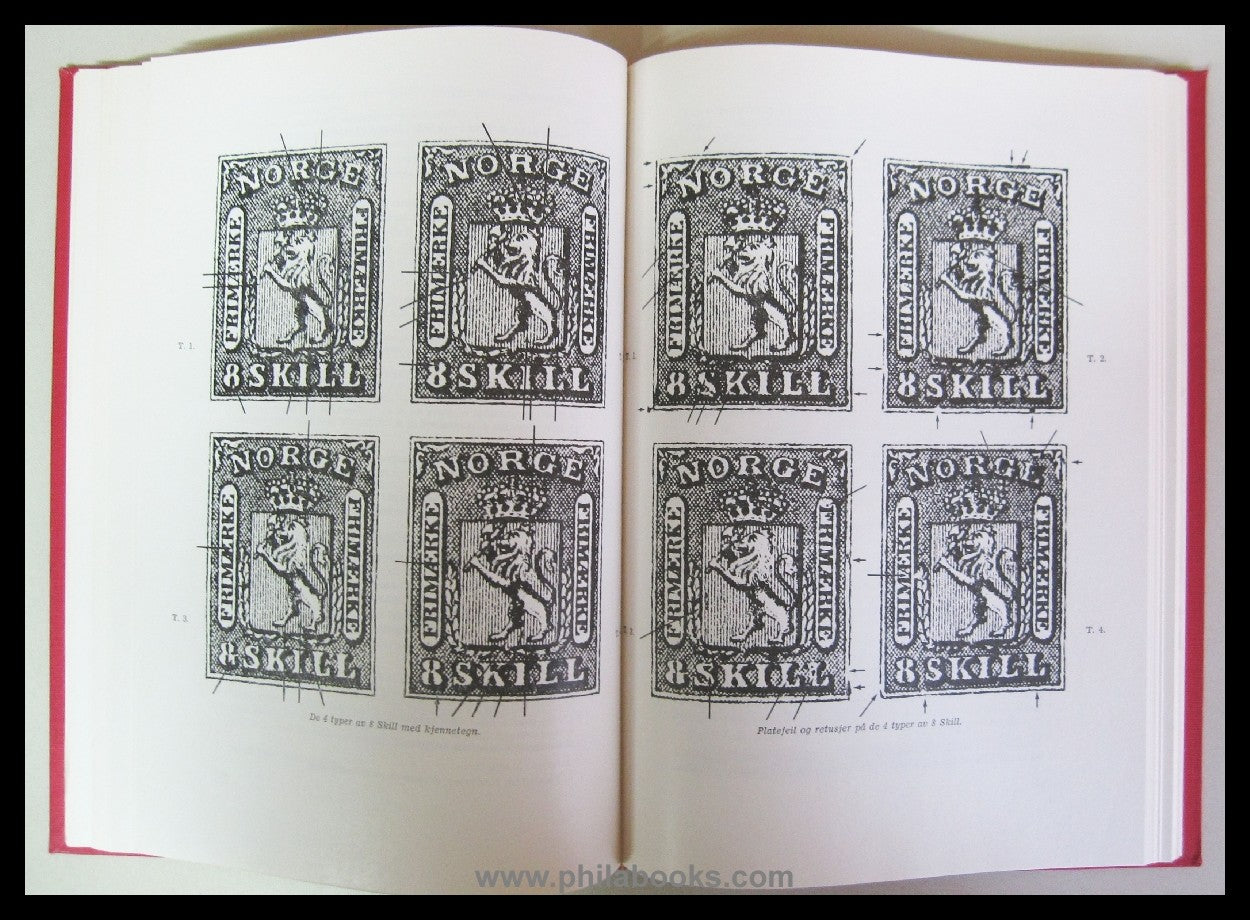 Handbok over Norges Frimerker 1855 - 1955, Del I, 1855-1888, 1963, ...