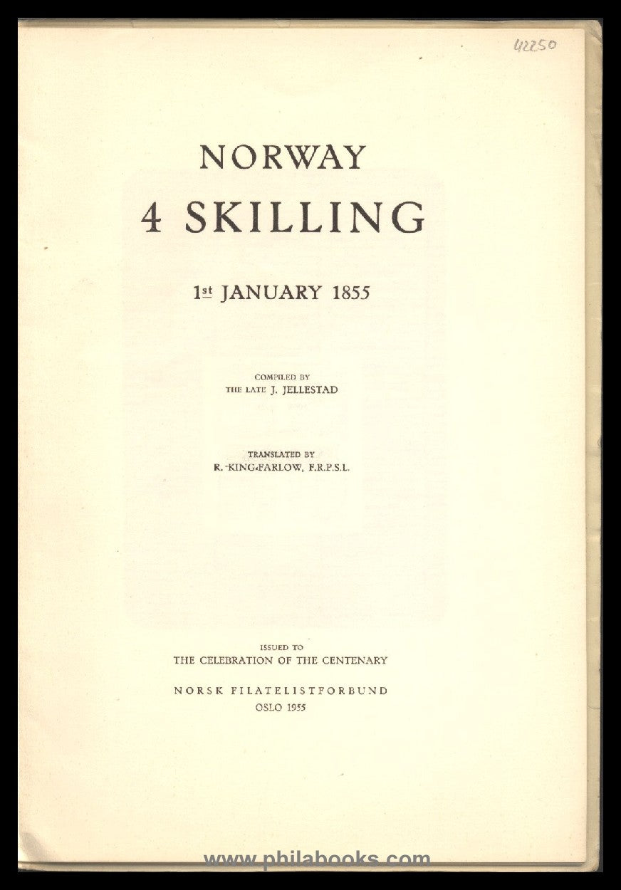 Jellestadt, J., Norway 4 Skilling 1st January 1855, translated by ...