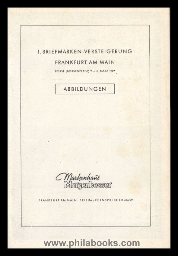 Morgenbesser, Auktion 001, 1949-03, #ad, Rumänien, Württemberg