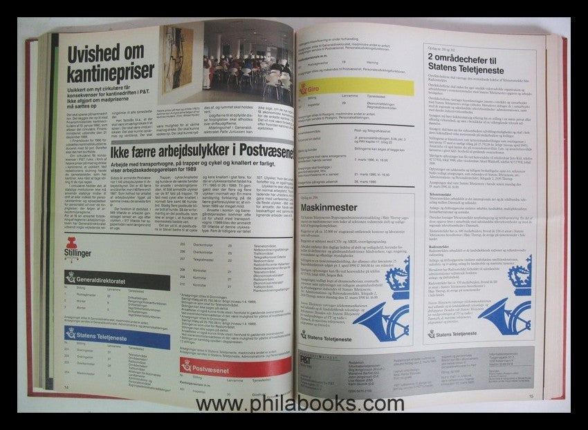 P & Personale Bladet, Nr. 2 - 1989 bis Nr. 11 November 1991 kpl., ...