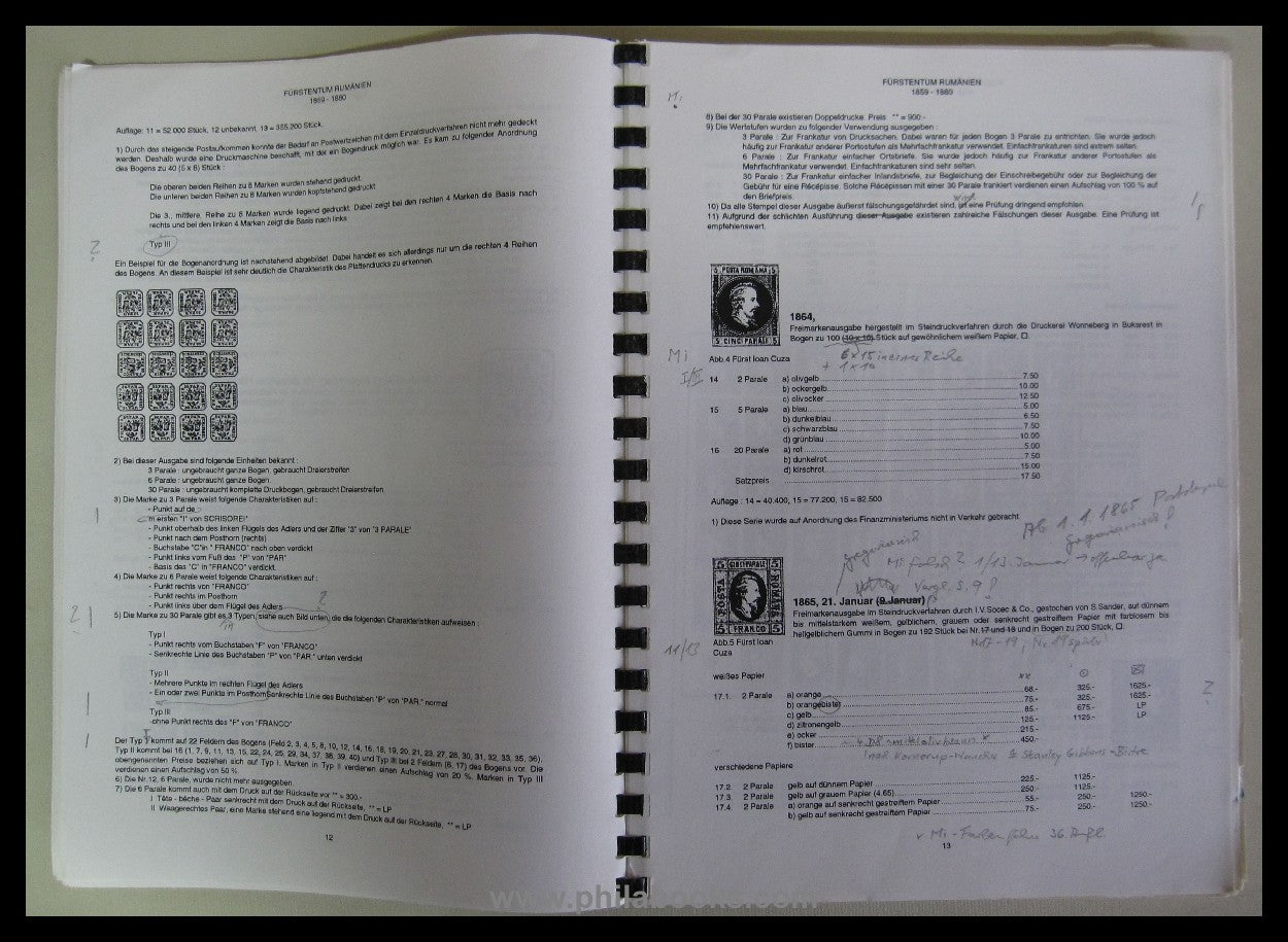 Weinbrecht, R., special catalog of the postage stamps of the Principality ...