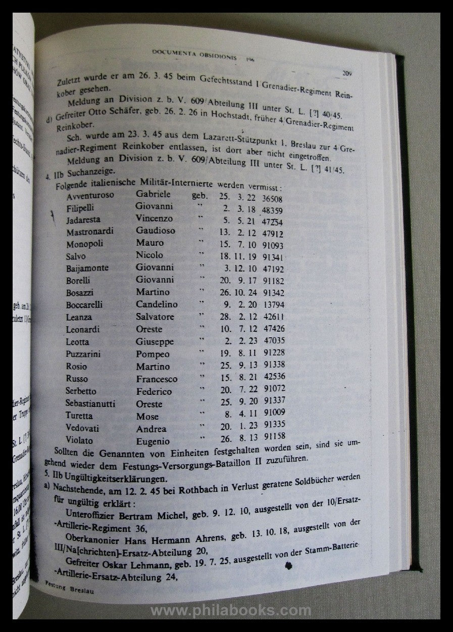 Jonca/Konieczny, Fortress Breslau in documents 16.2.-6.5.1945, War ...